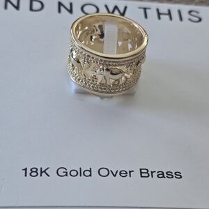 And Now This Gold Elephant Ring Size 6 Women New